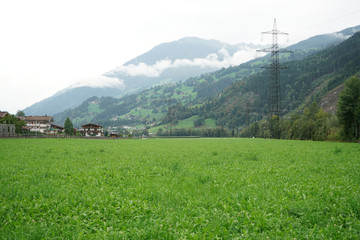 Mountains that fit wonderfully into the landscape photographed on vacation