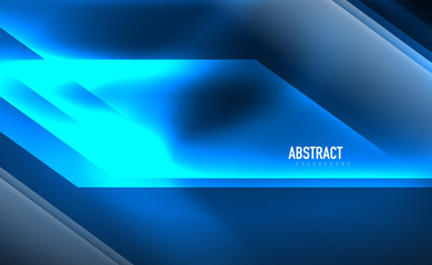 Fototapeta premium Dynamic neon shiny abstract background. Trendy abstract layout template for business or technology presentation, internet poster or web brochure cover, wallpaper