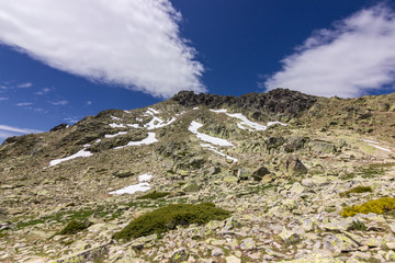 View of the surrounding area of Peñalara mountain in Madrid (Spain)