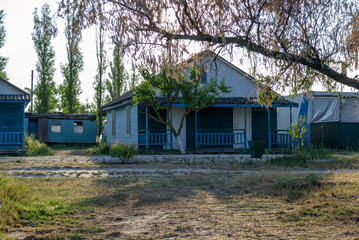 Tourist coastal cottage from soviet past