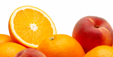 Oranges & Peaches in a group
