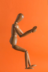 wooden dummy in driving position