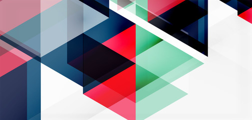 Geometric abstract background, mosaic triangle and hexagon shapes. Trendy abstract layout template for business or technology presentation, internet poster or web brochure cover, wallpaper