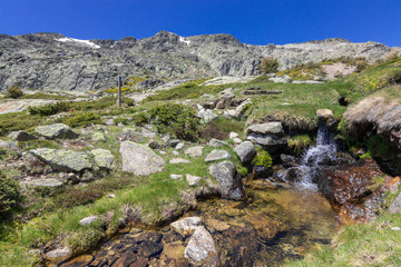 View of the surrounding area of Peñalara mountain in Madrid (Spain)