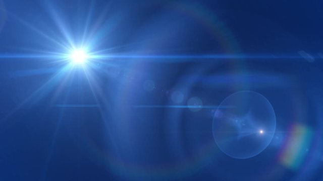 bright blue light flare abstract motion background