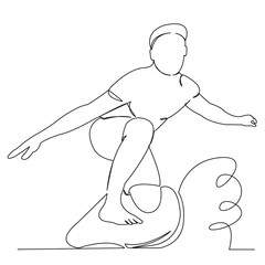 surfer on a surfboard