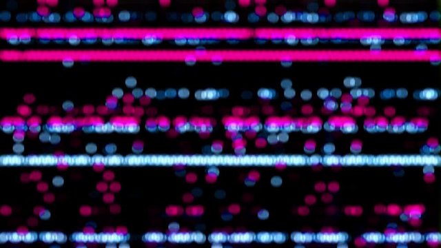 Vibrant Bokeh Noise, Bright Glitch Background, 4k HQ