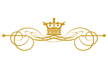 Design Elements | gold on a white background | vintage style | isolated, vector graphics