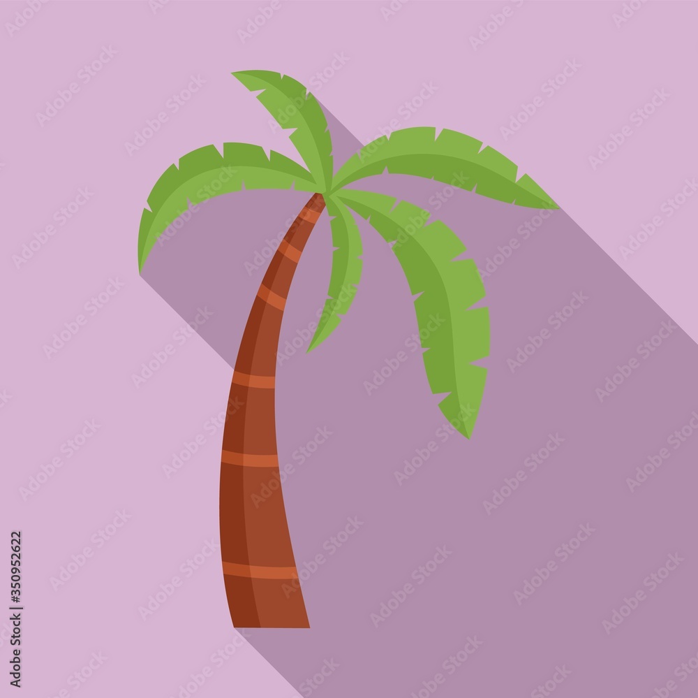 Aufkleber palm tree icon. flat illustration of palm tree vector icon for web design