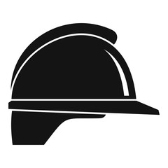 Construction helmet icon. Simple illustration of construction helmet vector icon for web design isolated on white background