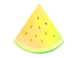 スイカの水彩イラスト