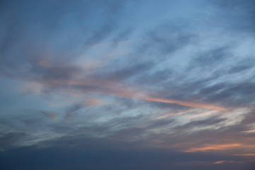 Sunset in the desert