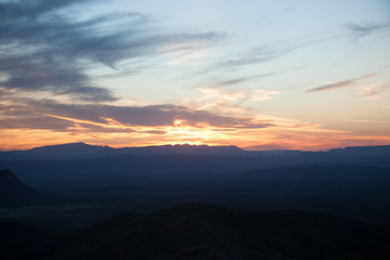 Beautiful Sunset in Big Bend National Park