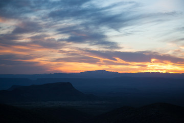 Beautiful Sunset in Big Bend National Park