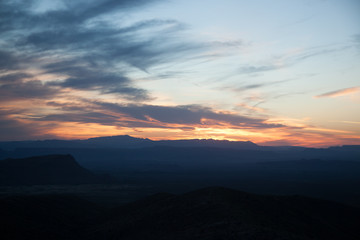 Beautiful Sunset in Big Bend National Park