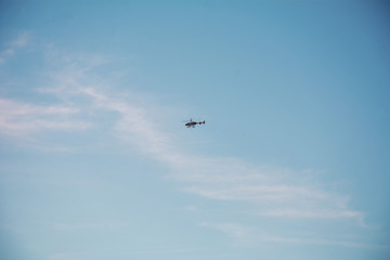 airplane flying in the sky