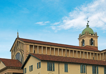 Fototapeta na wymiar Santa Maria Assunta cathedral, Novara, Piedmont, Italy 