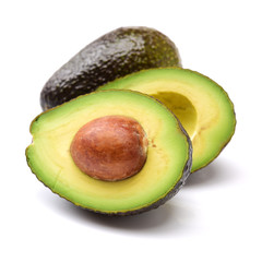 Avocado on a white background