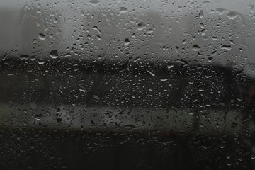 raindrops on window 