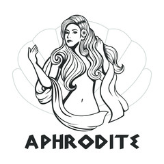 illustration of the goddess Aphrodite