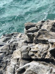rocks and sea