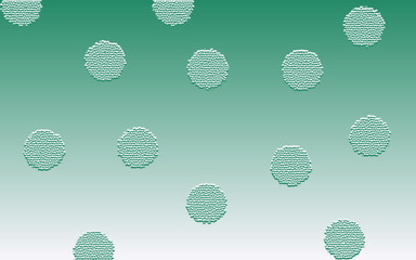 Soft pastel green graphic with ombre gradient background, textured 3D bas relief ornamental dots and space for text