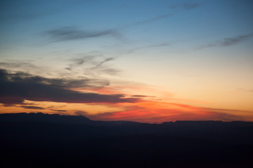 Fototapeta na wymiar Beautiful Sunset in Big Bend National Park