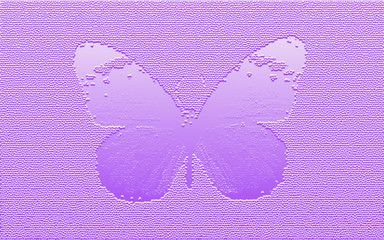 Light purple spring, summer graphic with 3d butterfly imprint in unique textured background with room for text