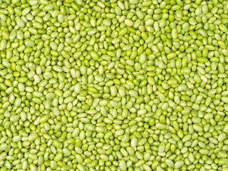 Green soybeans background