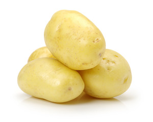 New potato isolated on white background