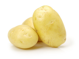 New potato isolated on white background