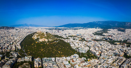 Athens city center, view around Lycabettus Hill, Attica, Greece