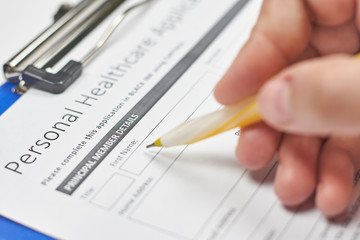 Applying for health insurance or Buying health insurance