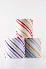 these are men's ties on a white background