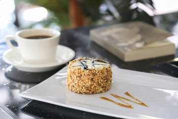 chocolate cake on a plate