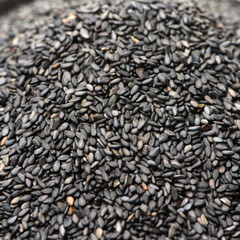 Black sesame background