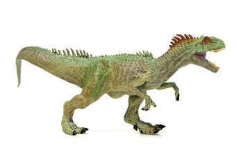 green tyrannosaurus on white background