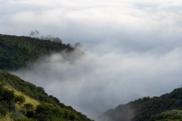 sunset over the clouds catalina laguna beach california
