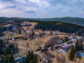 Fototapeta na wymiar View from above on Horni Maxov in Czech republic