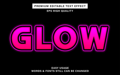text effect - glow