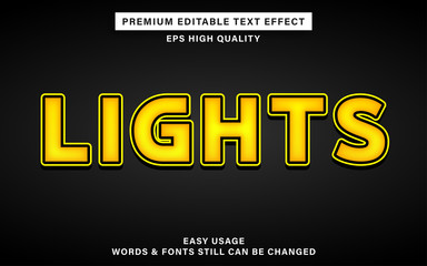 text effect - lights