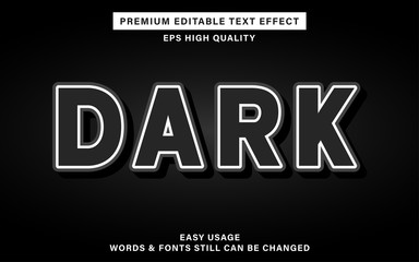 text effect - dark