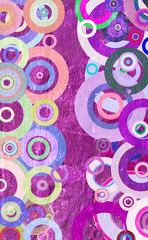  grunge circles on the wall
