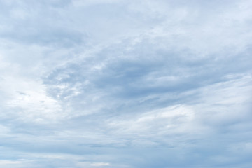 Clouds in the sky.Cumulus humilis clouds in the blue sky