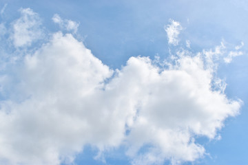 Obraz premium Clouds in the sky.Cumulus humilis clouds in the blue sky