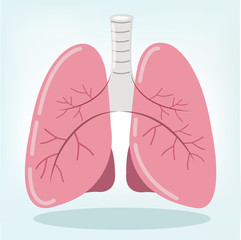 Strong lung Autopsy medical concept, 3D display.