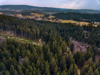 View from above on Horni Maxov in Czech republic
