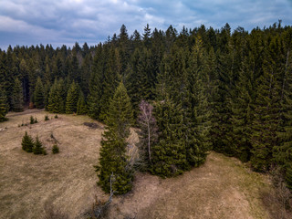 Fototapeta na wymiar Beautiful Jizera mountains from above
