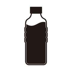 bottle icon in trendy flat design