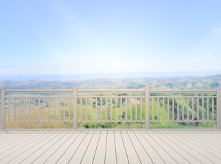 Balcony And Terrace Of Blur Nature Background